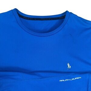 Polo Ralph Lauren Mens Blue Performance T-Shirt Short Sleeve Pony Logo Polo 67